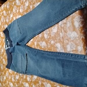 Old Navy Maternity Size Medium Jeans Bootcut Wide Leg Vintage Stretch